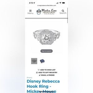 Rebecca Hook - Mickey Mouse Square Ring